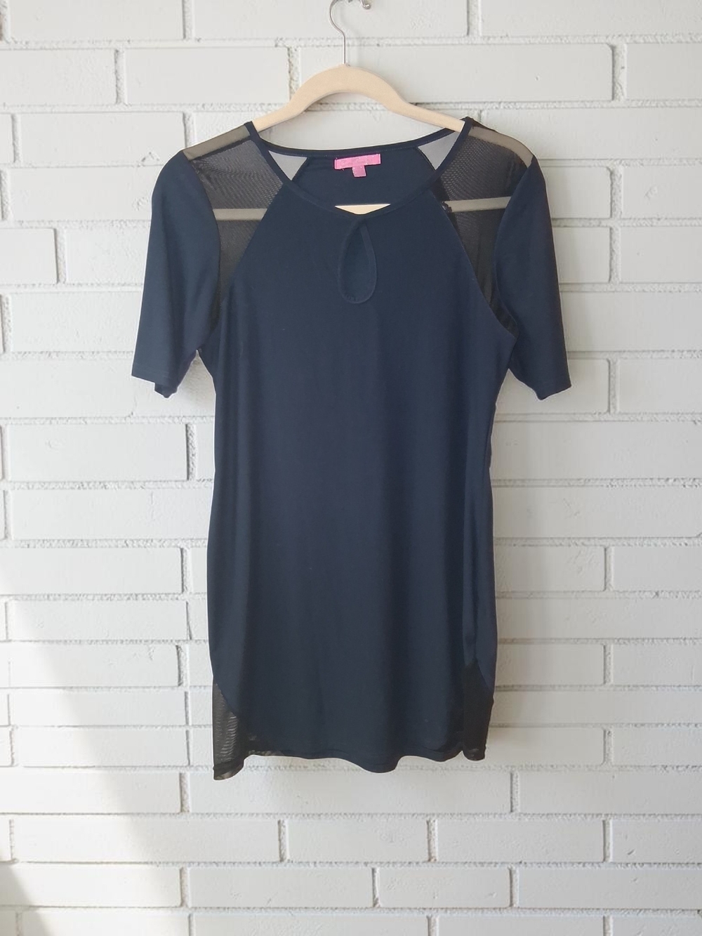 torrid Navy Mesh Accent Midi Dress